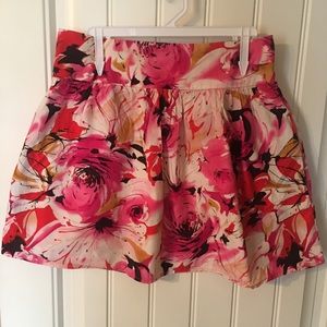 Forever 21 Floral Mini Skirt